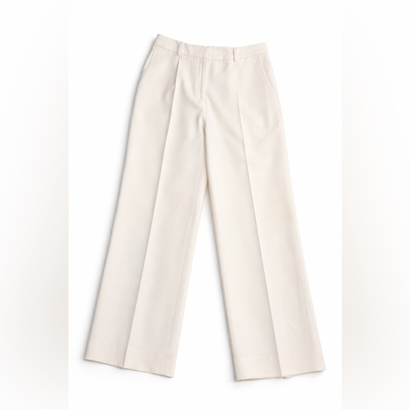 Brooks Brothers Wool Tailored Trousers – Ivory 100% Wool Womens Size 8 - Picture 3 of 5
